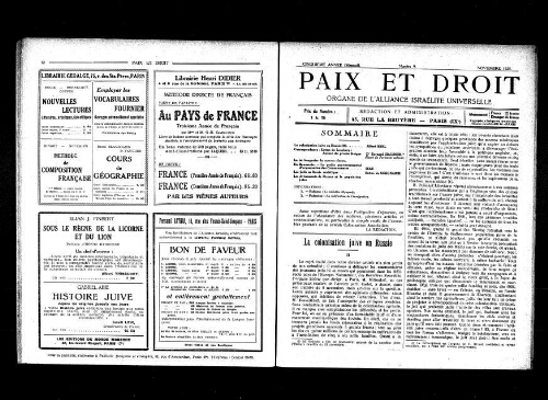 Paix et Droit.  (01/11/1925)